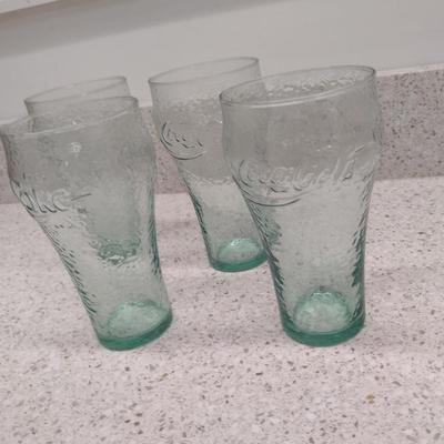 Coca Cola Bell Shaped Drinking Glasses- Four Pieces