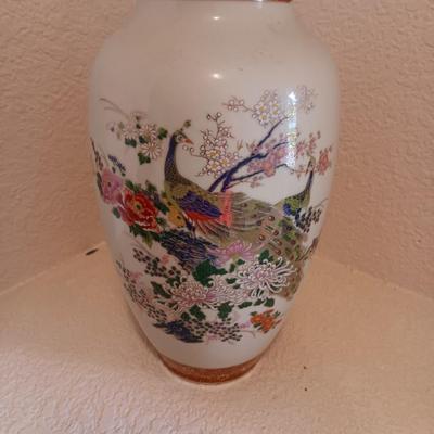 EDELSTEIN ECHT COBALT BOWL, SMALL CLAY POT AND A SATSUMA VASE
