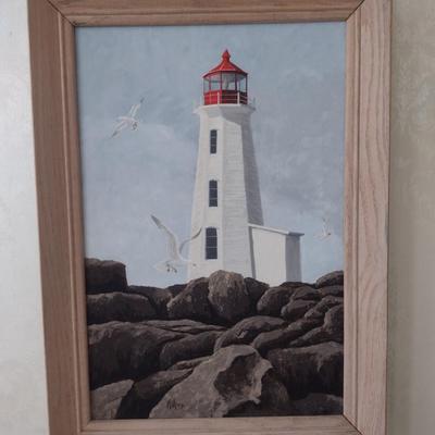 'Heed the Light' by Mia Yates Original Painting on Canvas- Approx 19 1/2" x 27 1/2"