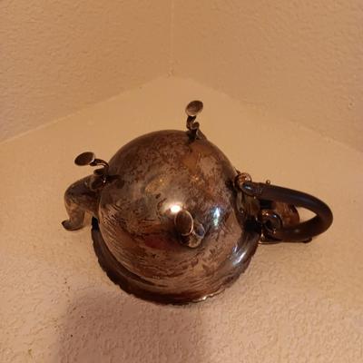 STERLING SILVER TEAPOT WITH CREAM AND SUGAR SET 462g