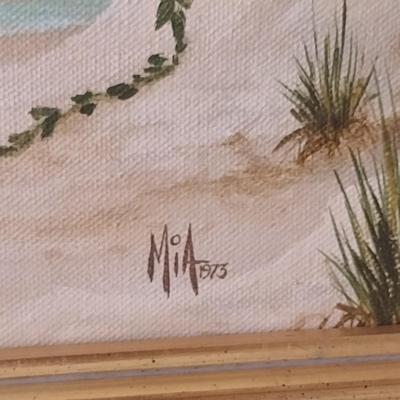 Original Painting on Canvas by Mia Yates- Approx 35 1/2" x 20 1/2"