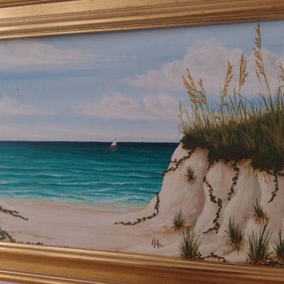 Original Painting on Canvas by Mia Yates- Approx 35 1/2" x 20 1/2"