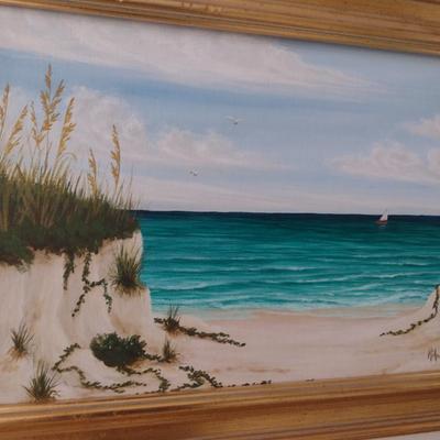 Original Painting on Canvas by Mia Yates- Approx 35 1/2" x 20 1/2"