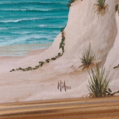 Original Painting on Canvas by Mia Yates- Approx 35 1/2" x 20 1/2"