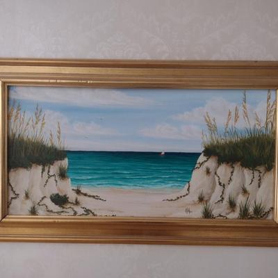 Original Painting on Canvas by Mia Yates- Approx 35 1/2" x 20 1/2"