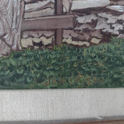 Original Painting on Canvas by Dan Cribbs- Approx 33" x 21"