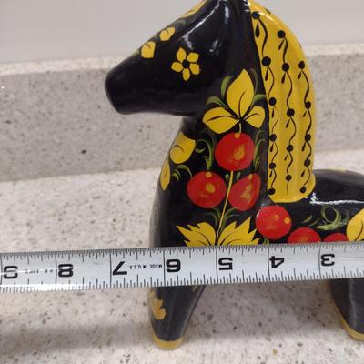 Hand Painted Russian Lacquered Horse