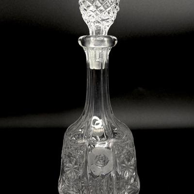 Set of 3 Vintage Crystal Decanters