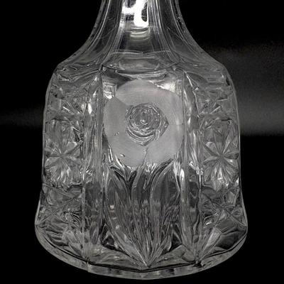 Set of 3 Vintage Crystal Decanters