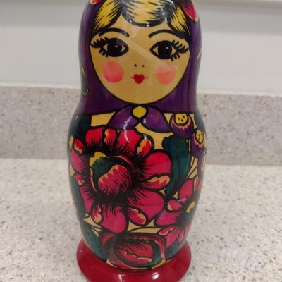 Russian Nesting Dolls- One Set- Approx 8 3/8" Tall