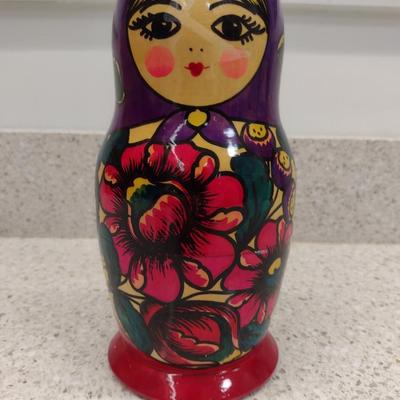 Russian Nesting Dolls- One Set- Approx 8 3/8" Tall