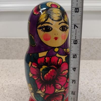 Russian Nesting Dolls- One Set- Approx 8 3/8" Tall