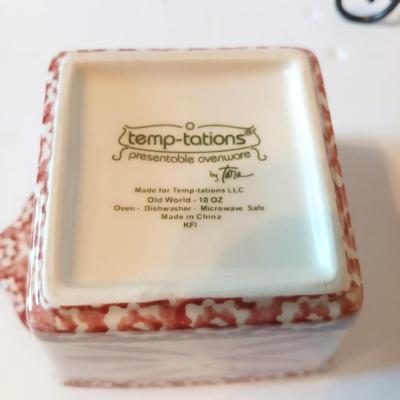 Temptations Old World Red 8-Piece Baking & Serving Set with Trivet