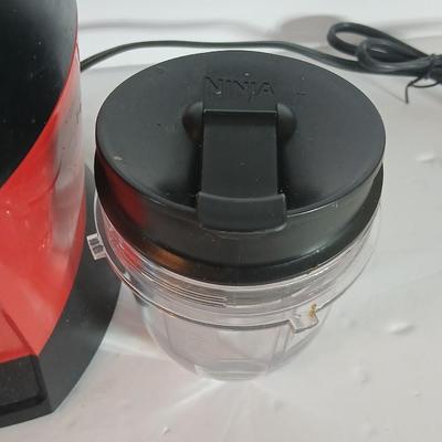 Ninja Auto-iQ Personal Blender System – Red with 4 Cups & Lids