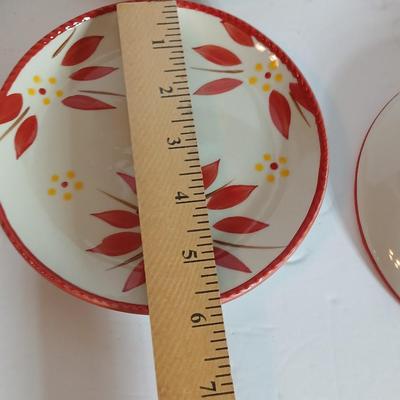 Temp-tations Old World Red 16-Piece Ceramic Dinnerware Set – Plates, Bowls & Mugs
