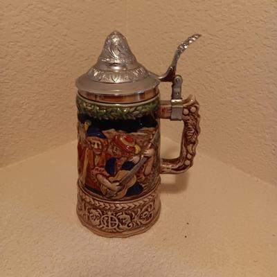 2 WESTERN GERMANY STEINS AND A MUSICAL STEIN
