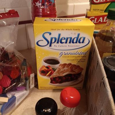 FOOD WRAP, LARGE VARIETY OF SPICES AND PLASTIC CUPS