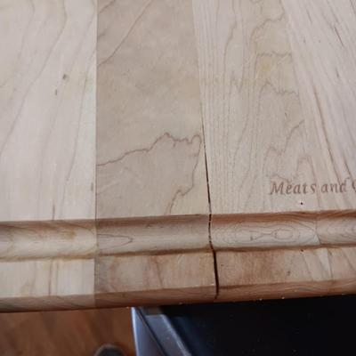 POWER XL AIR FRYER GRILL, WOODEN CUTTING BOARD AND FAUX PLANT