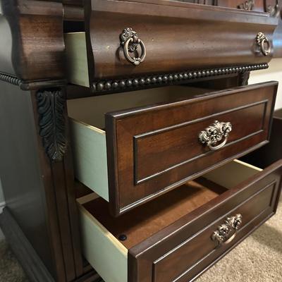 Sale Photo Thumbnail #261: Bed frame has been disassembled and is ready for transport.

Frame: 66” H x 62.5” W x 86.5” D 
Nightstand: 28” H x 28” W x 17” D
