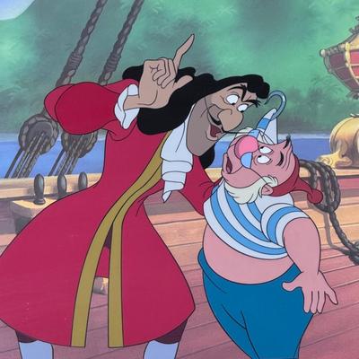 “Captain Hook and Mr. Smee” Walt Disney Cel from Disney's Villains Portfolio Volume I (1-DZ)