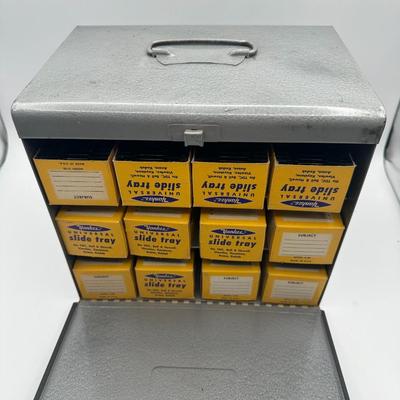 Film Slide Converter Scanner & Slide Trays in Carrying Case