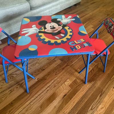 Disney Mickey Mouse Children's Folding Table and Chairs in Box
