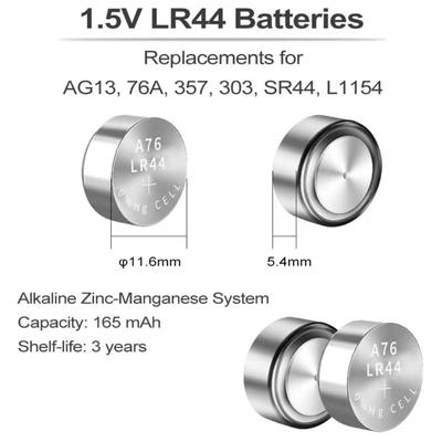 PGSONIC LR44 Battery (24pcs) Good for Laser Pointers, Calculators, RC Cars, Wrist Watches, Step Counters, Hearing Aids, Blood Glucose...