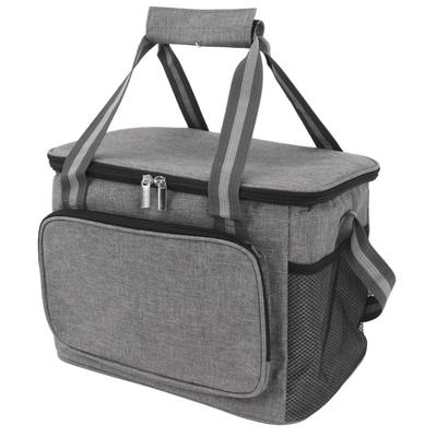 Gray Insulated Grocery Bags, Beach Cooler Bags Insulated Camping Food Storage Insulated Cooler Bag Thermal Bag for Outdoors