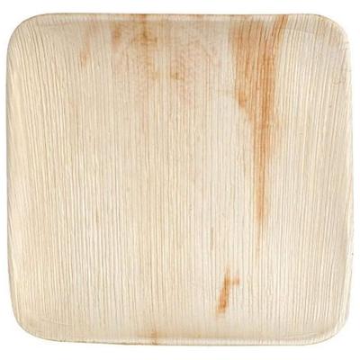 Eco-gecko 10" Square Palm Leaf Plates – 100 Disposable Eco-Friendly Party Plates