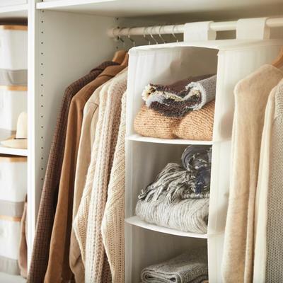 IKEA Skubb White Hanging Organizer w/9 Compartments 8 ¾x13 ½x47 ¼