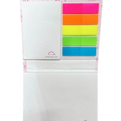 7-Pack Purple Cloud Bunny Paper Post-It Notes Sticky Notes Memo Pad Booklets - Great for Home Office, School Studying Tabs, Etc