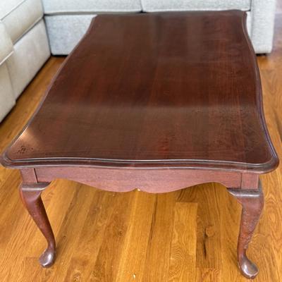 Solid wood Queen Ann style coffee table