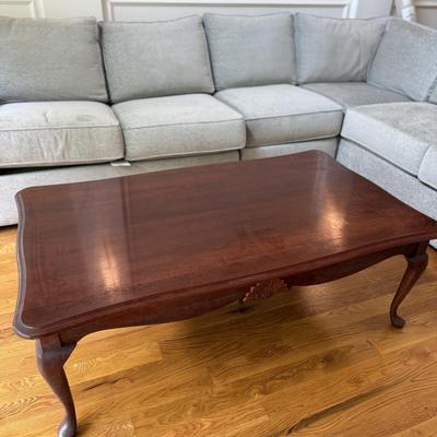 Solid wood Queen Ann style coffee table
