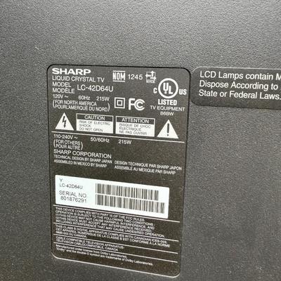Sharp liquid crystal tv 41”