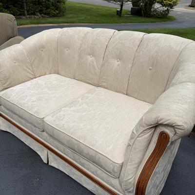 Broyhill cream sofa