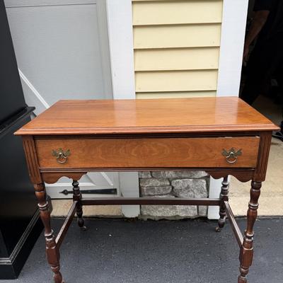 Gorgeous one drawer table/desk on casters