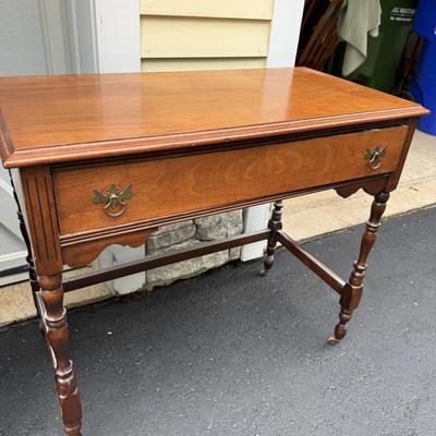 Gorgeous one drawer table/desk on casters