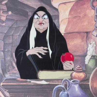 “Evil Queen - Snow White and The Seven Dwarfs” Walt Disney Cel from Disney's Villains Portfolio Volume I (4-DZ)