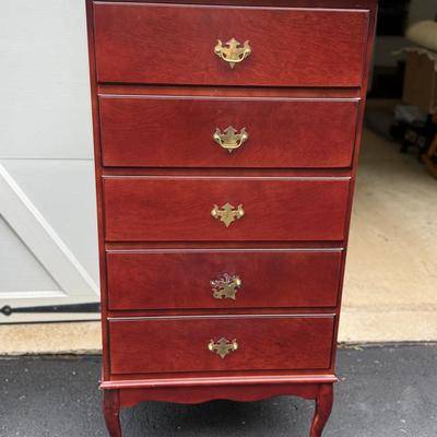 Five drawer cherry lingerie chest