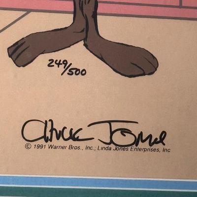 “Daffy Duck and Wile Coyote Courtroom” Cel by Chuck Jones (3-DZ)