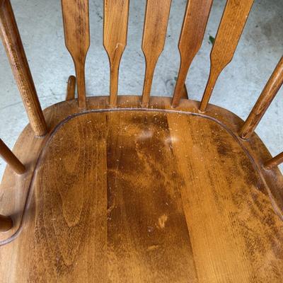 Wood rocking chair