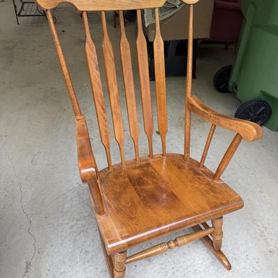 Wood rocking chair