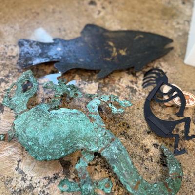Collection of metal art