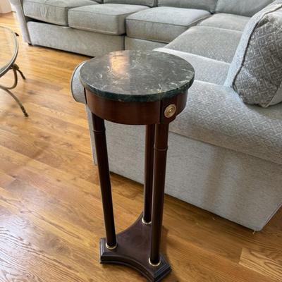Bombay Company green marble top candle stand
