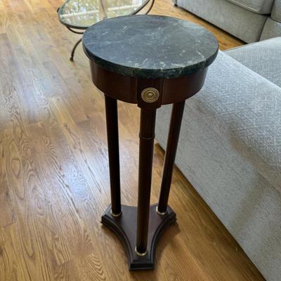 Bombay Company green marble top candle stand