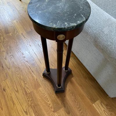 Bombay Company green marble top candle stand