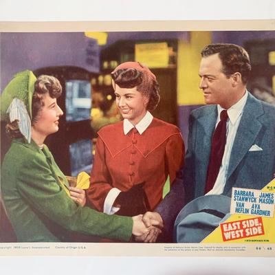 East Side, West Side original 1950 vintage lobby card