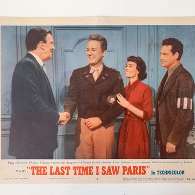 The Last Time I Saw Paris original 1954 vintage lobby card