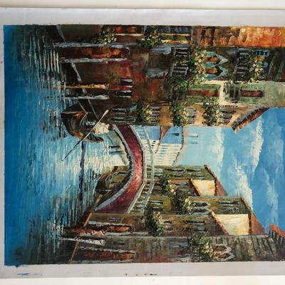 Venice Canal original painting on canvas