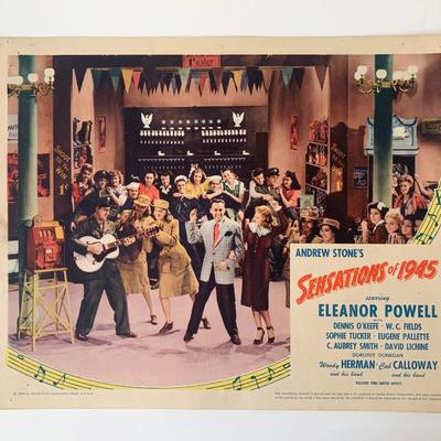 Sensations of 1945 original 1944 vintage lobby card